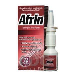 Afrin 0, 5 mg/ml nosový sprej aer nao (fľ.HDPE) 1x15 ml vyobraziť