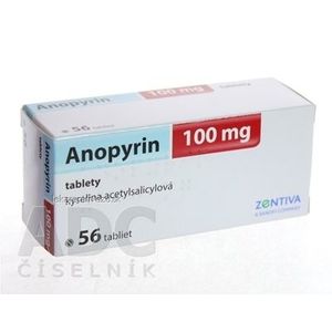 Anopyrin 100 mg tbl (blis.) 1x56 ks vyobraziť