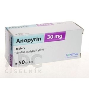 Anopyrin 30 mg tbl 30 mg 1x50 ks vyobraziť