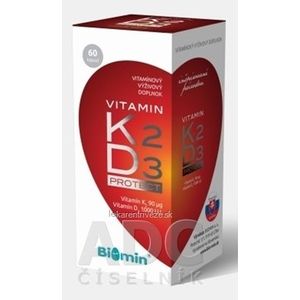 Biomin VITAMIN K2 + D3 PROTECT cps 1x60 ks vyobraziť