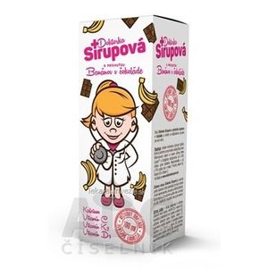 Doktorka Sirupová kalciový sirup s príchuťou Banánov v čokoláde 1x100 ml vyobraziť