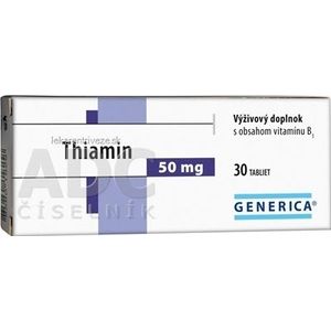 GENERICA Thiamin 50 mg tbl 1x30 ks vyobraziť
