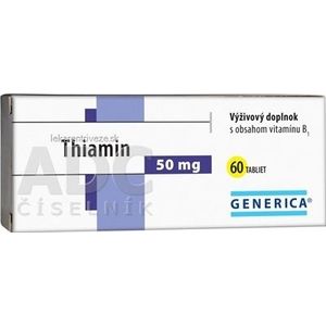 GENERICA Thiamin 50 mg tbl 1x60 ks vyobraziť