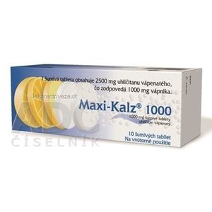 Maxi-Kalz 1000 tbl eff 1000 mg (tuba PP) 1x10 ks vyobraziť