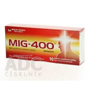 MIG-400 tbl flm 400 mg (blis.) 1x10 ks vyobraziť