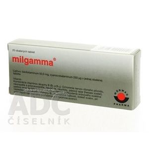 MILGAMMA tbl obd 50 mg/250 µg 1x20 ks vyobraziť