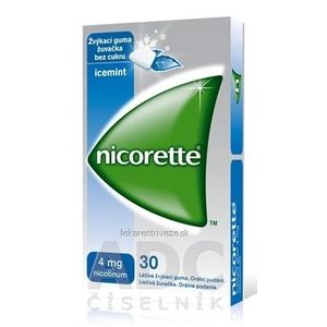Nicorette Icemint Gum 4 mg gum med (blis.PVC/PVDC/Al) 1x30 ks vyobraziť