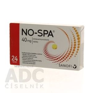 NO-SPA 40 mg tbl (blis.PVC/Al) 1x24 ks vyobraziť