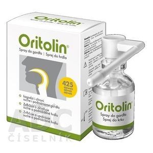 Oritolin sprej do krku - 425 dávok 1x30 ml vyobraziť