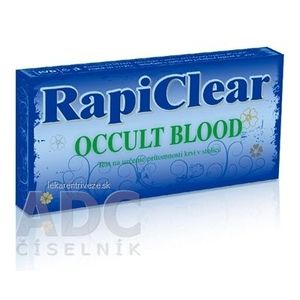 RapiClear OCCULT BLOOD IVD test na samodiagnostiku, 1x1 set vyobraziť