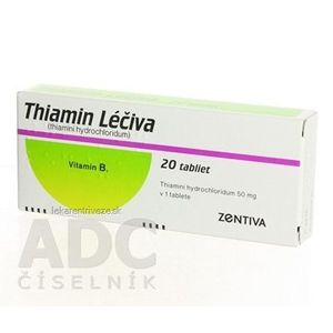 Thiamin Léčiva tbl 50 mg (blis. PVC/Al) 1x20 ks vyobraziť
