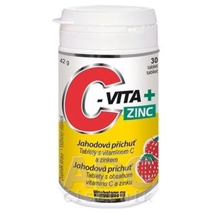 Vitabalans C-VITA + ZINC tbl (jahodová príchuť) 1x30 ks vyobraziť