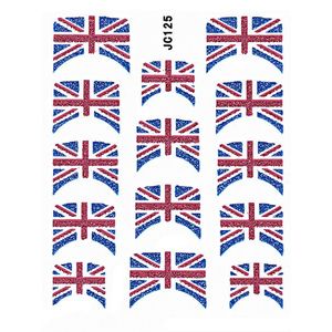 Samolepky na nechty 3D - Anglická vlajka vyobraziť