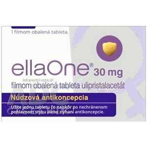 ellaOne 30 mg filmom obalená tableta tbl flm (blis.PVC/PVDC/Al) 1x1 ks vyobraziť