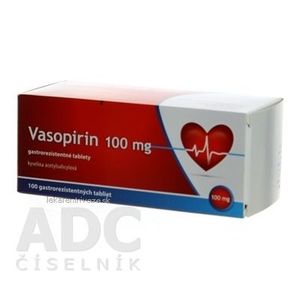 Vasopirin 100 mg tbl ent (blis.PVC/Al) 1x100 ks vyobraziť