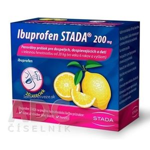 Ibuprofen STADA 200 mg perorálny prášok plv por (vre.papier/PE/Al/PE) 1x20 ks vyobraziť