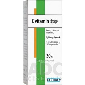 GENERICA C vitamin drops 1x30 ml vyobraziť
