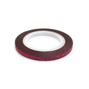Zdobiaca páska 3mm - glitter červená vyobraziť