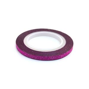 Zdobiaca páska 3mm - glitter ružová vyobraziť