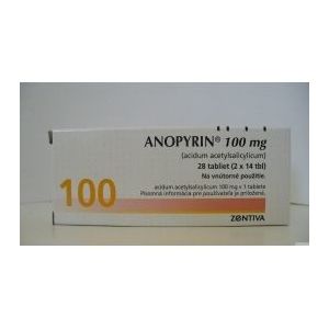 Anopyrin 100 mg 28 tbl vyobraziť