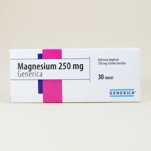 Generica Magnesium 250 mg 30 tbl vyobraziť