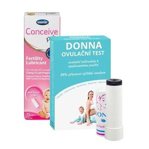 Plodné dni DONNA a podpora otehotnenia - Donna ovulačný test, gél Conceive Plus vyobraziť
