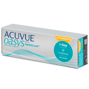 Acuvue Oasys 1-Day with HydraLuxe for Astigmatism (30 šošoviek) vyobraziť