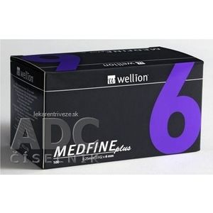 Wellion MEDFINE plus Penneedles 6 mm ihla na aplikáciu inzulínu pomocou pera 1x100 ks vyobraziť
