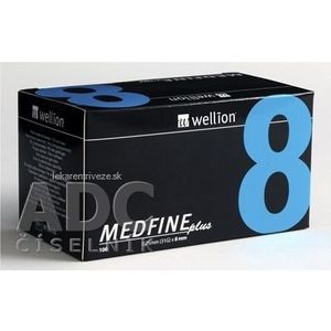 Wellion MEDFINE plus Penneedles 8 mm ihla na aplikáciu inzulínu pomocou pera 1x100 ks vyobraziť