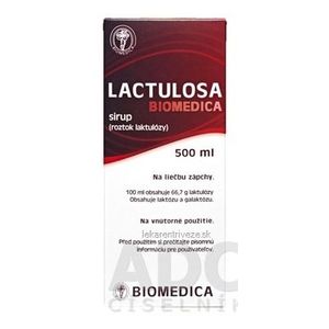 LACTULOSA BIOMEDICA sir 50% 1x500 ml vyobraziť