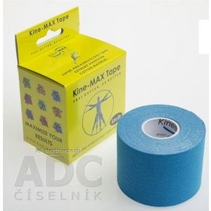 Kine-MAX Super-Pro Cotton Kinesiology Tape modrá tejpovacia páska 5cm x 5m, 1x1 ks vyobraziť