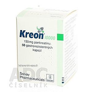 Kreon 10 000 cps end 150 mg (fľ.HDPE) 1x50 ks vyobraziť