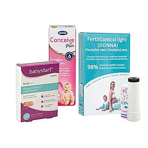 Podpora počatia pre ženu - Ovulačný test Donna, gél Conceive Plus, vitamíny FertilCare vyobraziť