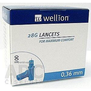 Wellion LANCETS 28G - Lanceta sterilná priemer 0, 36 mm (WELL208) 1x100 ks vyobraziť
