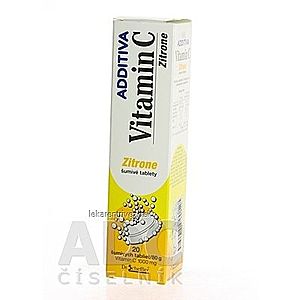 ADDITIVA VITAMÍN C 1000 mg Zitrone tbl eff 1x20 ks vyobraziť