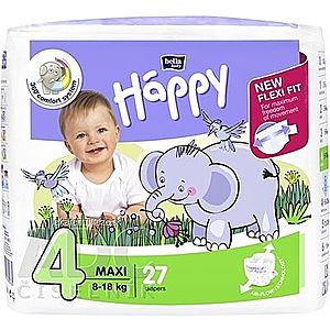 bella HAPPY 4 MAXI detské plienky (8-18 kg) 1x27 ks vyobraziť