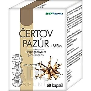 EDENPharma ČERTOV PAZÚR + MSM cps 1x60 ks vyobraziť