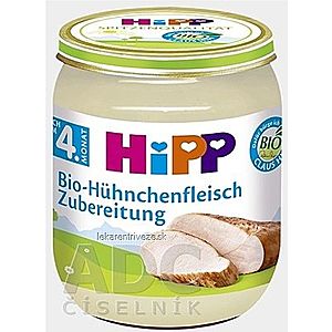 HiPP Príkrm BIO Kuracie mäso - pyré mäso (od ukončeného 4. mesiaca)(Bio-Hühnchenfleisch) 1x125 g vyobraziť