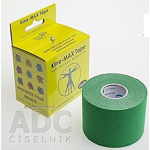 Kine-MAX Super-Pro Cotton Kinesiology Tape zelená tejpovacia páska 5cm x 5m, 1x1 ks vyobraziť