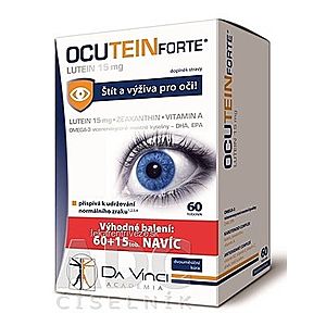 OCUTEIN FORTE Luteín 15 mg - DA VINCI cps 60+15 zadarmo (75 ks) vyobraziť