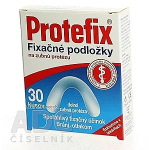Protefix Fixačné podložky na dolnú zubnú protézu fixačná podložka 1x30 ks vyobraziť