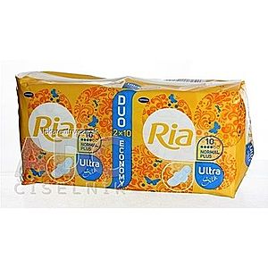 Ria Ultra Silk normal PLUS DUOPACK hygienické vložky 2x10 ks (20 ks) vyobraziť