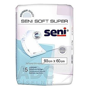 Seni SOFT SUPER NEW hygienické podložky, 90x60 cm, 1x5 ks vyobraziť