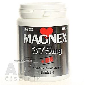 Vitabalans MAGNEX 375 mg + B6 tbl 1x180 ks vyobraziť