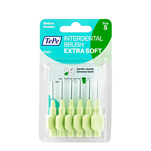 TePe Extra soft medzizubné kefky 0, 8 mm, svetlozelené, 6 ks vyobraziť