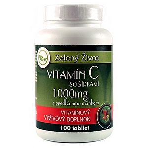 Vitamin C so šípkami 1000mg s predĺženým účinkom 100 tabliet vyobraziť