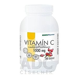 EDENPharma VITAMÍN C 1000 mg tbl s postupným uvoľňovaním 1x30 ks vyobraziť