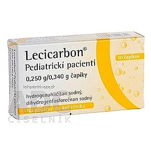 Lecicarbon Pediatrickí pacienti sup 0, 250 g/0, 340 g (blis.PVC/PE) 1x10 ks vyobraziť