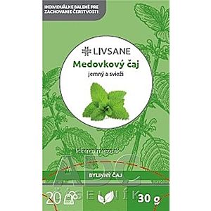 LIVSANE Medovkový čaj bylinný, individuálne balené vrecká 20x1, 5 g (30 g) vyobraziť