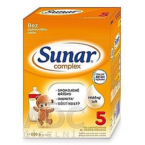 Sunar Complex 5 mliečna výživa (od ukonč. 36. mesiaca) (inov.2020) 1x600 g vyobraziť